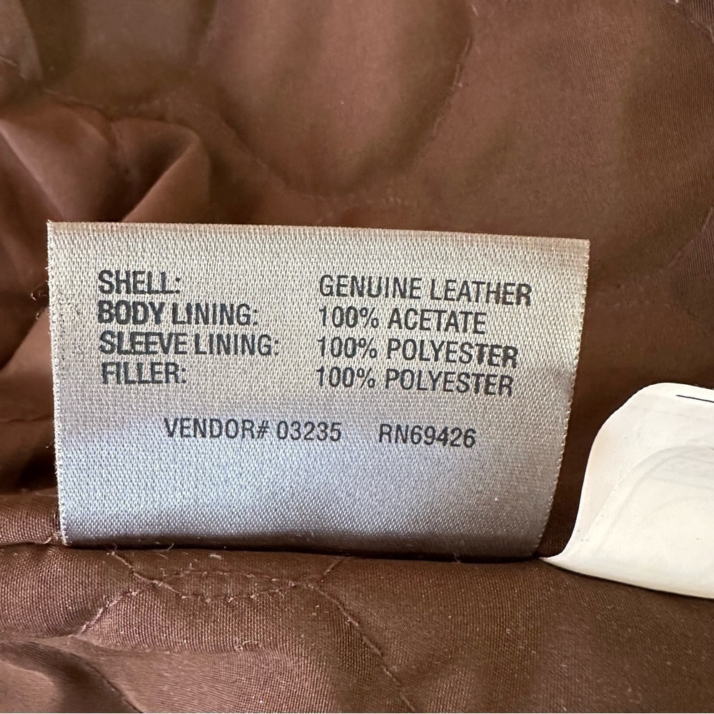 Wilson Vintage Leather Mahogany Brown Long Sleeve Jacket Size XL - Picture 13 of 15